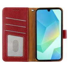 OEM - Samsung Galaxy A37 Fodral RFID Skydd Konstl&auml;der - R&ouml;d