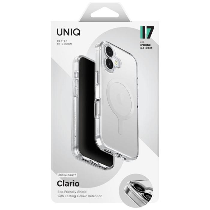 UNIQ - UNIQ iPhone 17 Mobilskal MagSafe Clario - Transparent