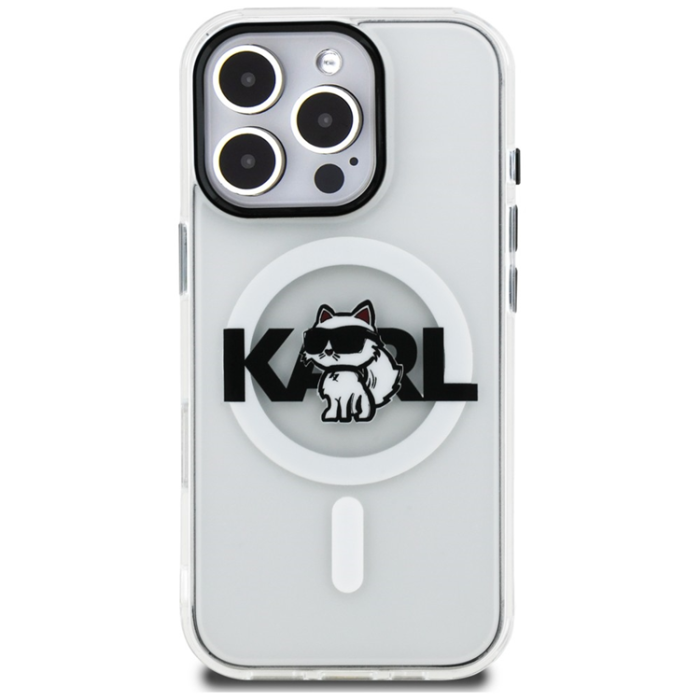 KARL LAGERFELD - KARL LAGERFELD Mobilskal För iPhone 16 Pro Max MagSafe IML Choupette Sketch