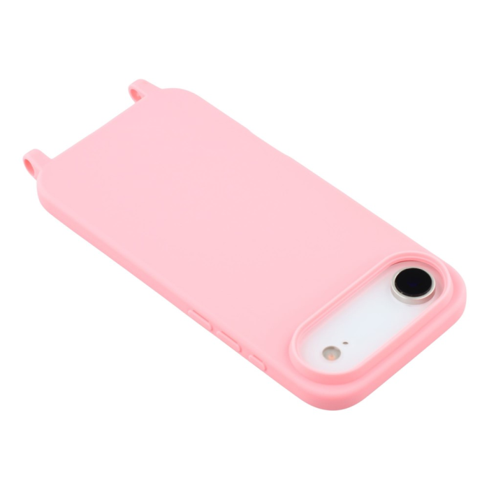 A-One Brand - iPhone 17 Air Mobilskal TPU Shockproof med Lanyard - Rosa