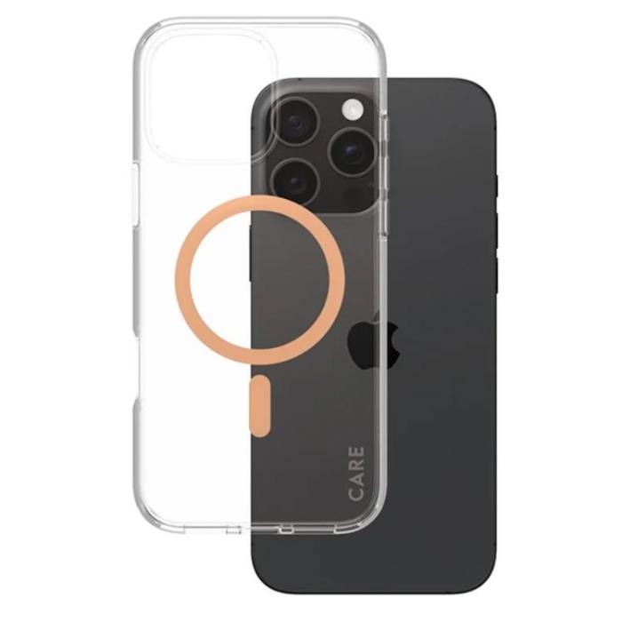 PanzerGlass - CARE By PanzerGlass iPhone 16 Pro Max Mobilskal MagSafe Flagship - Peachy