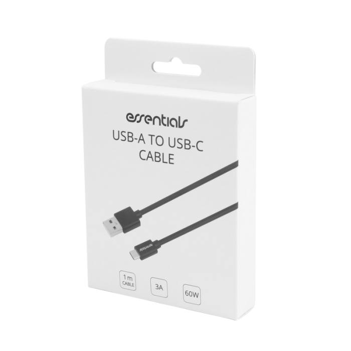 UTGATT1 - Essentials USB-A till USB-C Kabel 1m - Svart