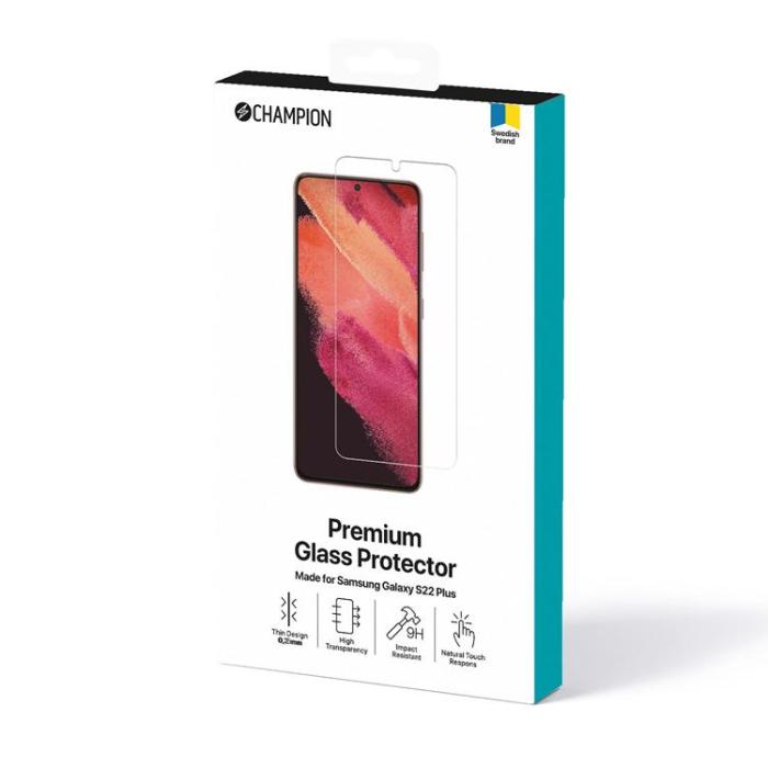 Champion - CHAMPION Skärmskydd Galaxy S22 Plus - Transparent
