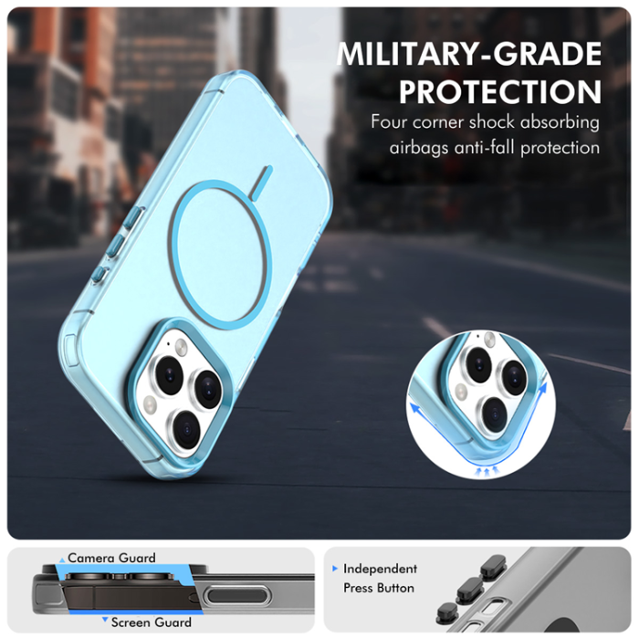 HAT PRINCE - HAT PRINCE iPhone 16 Pro Max Mobilskal MagSafe Enkay - Blå