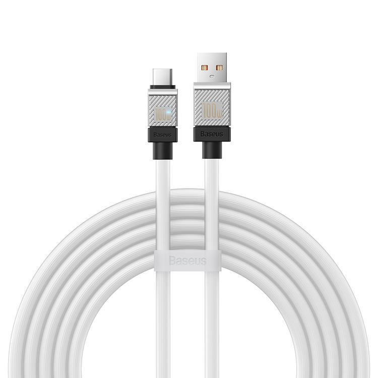 Baseus USB Till USB-C 100W 2m Kabel CoolPlay - Vit | 3541 | AlltMobil