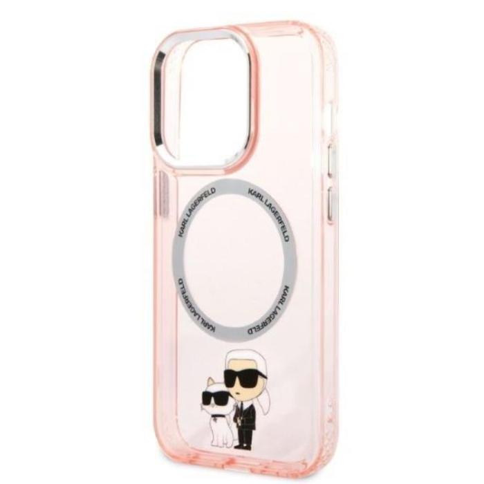 KARL LAGERFELD - Karl Lagerfeld iPhone 14 Pro Max Mobilskal Magsafe - Rosa