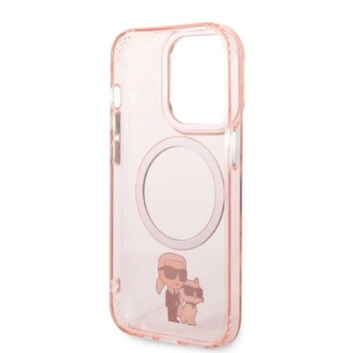 KARL LAGERFELD - Karl Lagerfeld iPhone 14 Pro Max Mobilskal Magsafe - Rosa