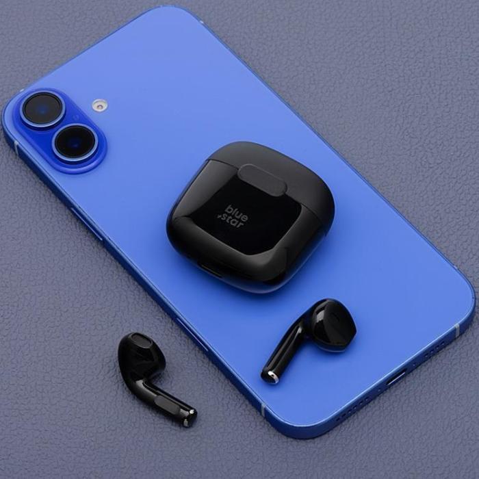 Blue Star - Blue Star Trådlösa In-Ear Hörlurar Bluetooth TWS FI7 - Svart