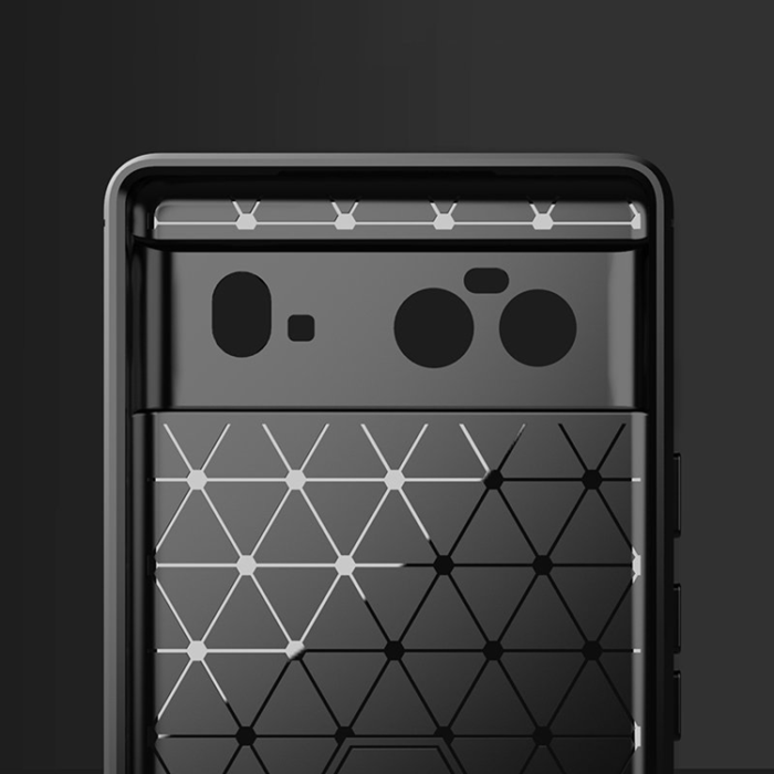 UTGATT1 - Google Pixel 6 Mobilskal Carbon Flexible - Svart