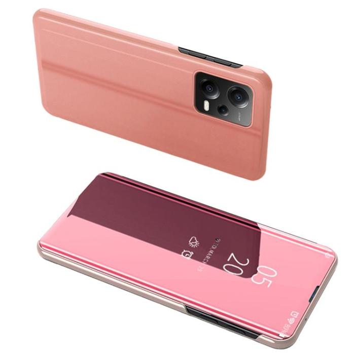 OEM - Xiaomi Redmi Note 12 5G/Poco X5 5G Mobifodral Clear View Rosa