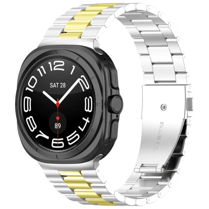 A-One Brand - Galaxy Watch 8 (44mm/40mm) Armband Stainless Steel Three Bead