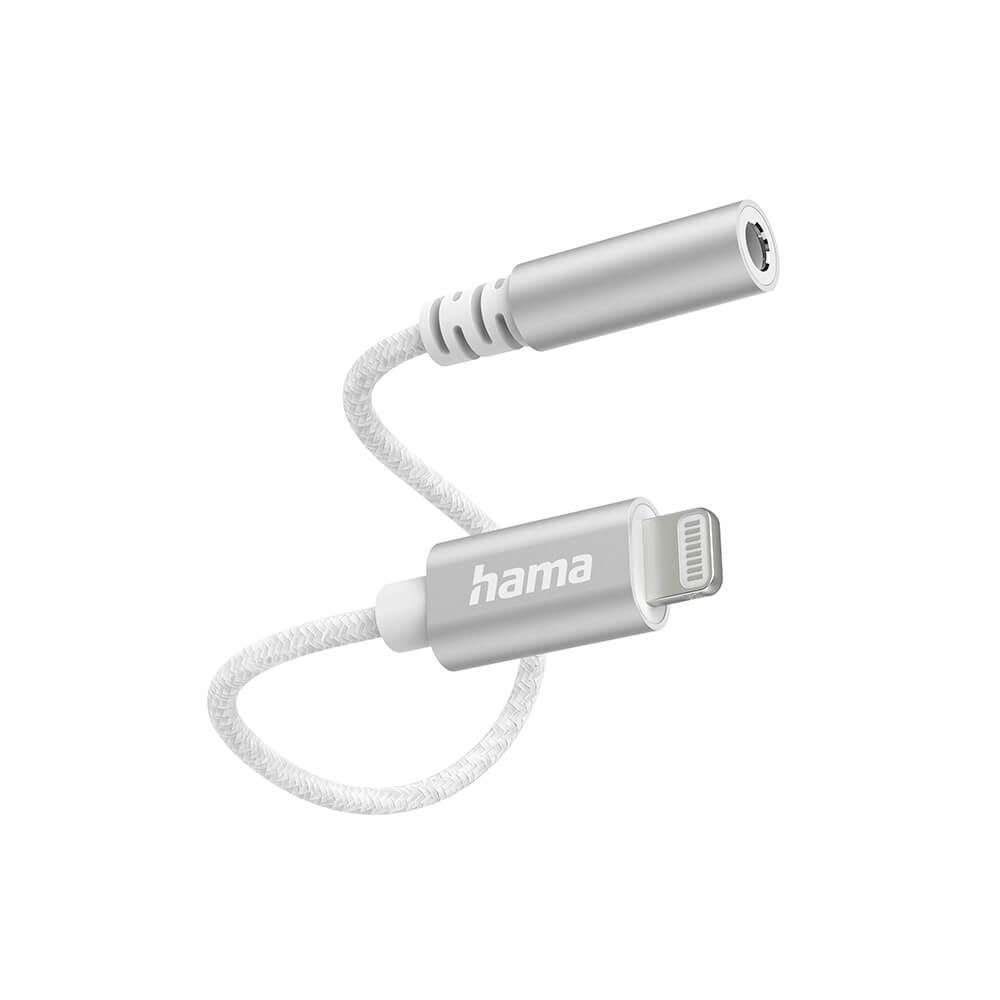 HAMA Ljudadapter Lightning till 3.5mm - Vit | 1867 | AlltMobil