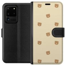 iSecrets - Pl&aring;nboksfodral till Samsung Galaxy S20 Ultra med Bj&ouml;rnm&ouml;nster