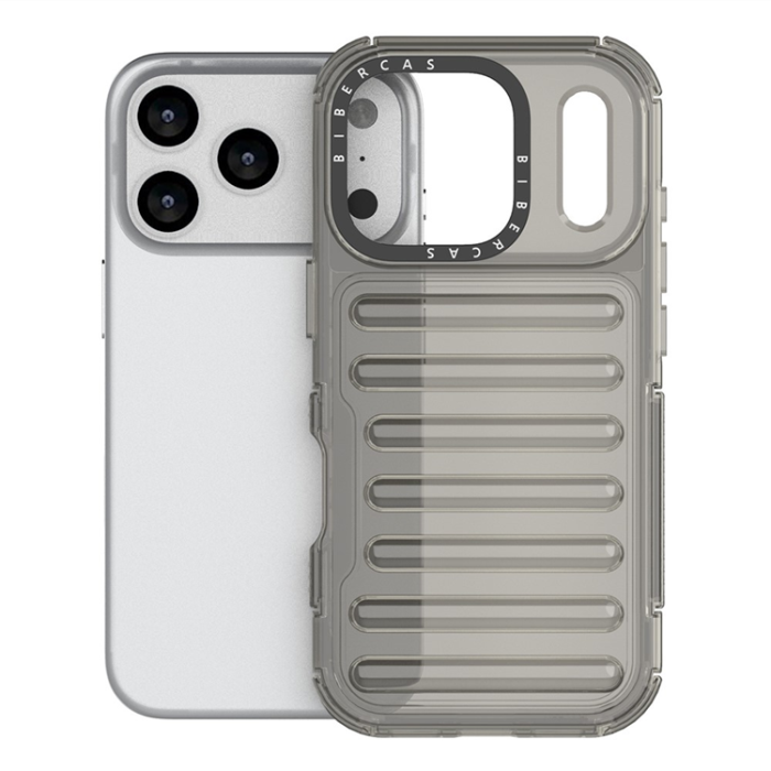 A-One Brand - iPhone 17 Pro Max Mobilskal Stripe Design Detachable - Grå