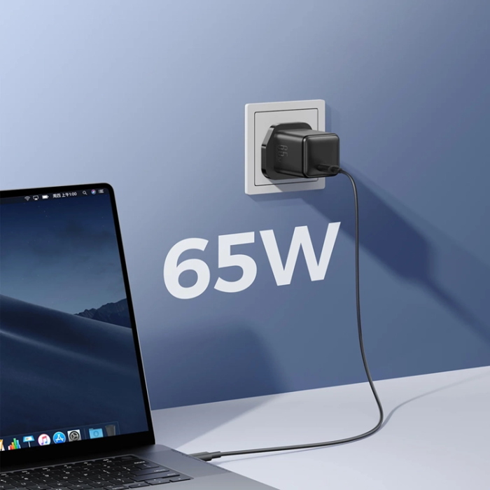 Joyroom - Joyroom Snabbladdare USB-C 65W UK - Svart