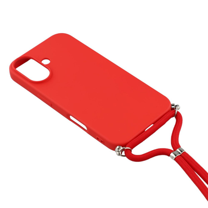 A-One Brand - iPhone 17 Mobilskal Med Axelrem - Röd
