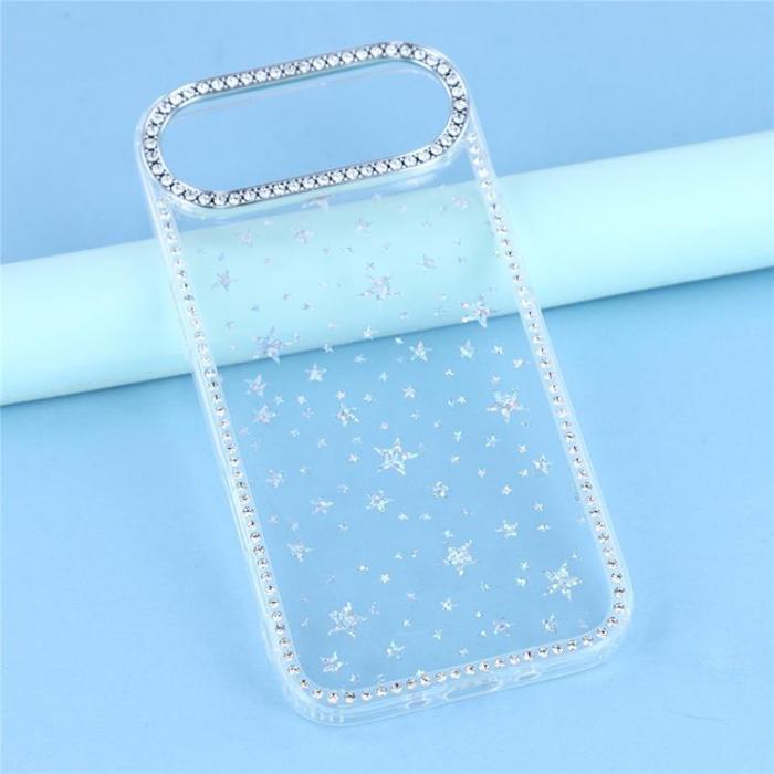 A-One Brand - iPhone Air Mobilskal Rhinestone Edge - Starry Transparent