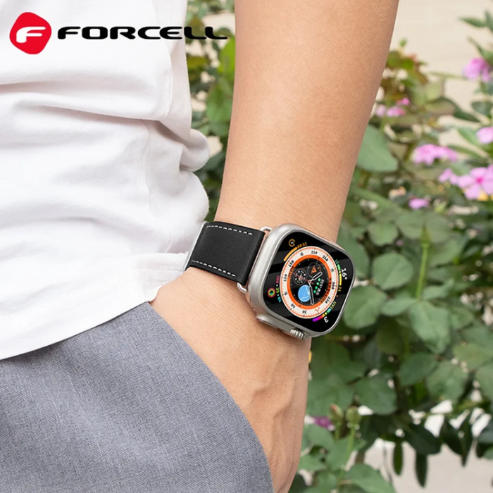 Tech-Protect - Forcell Apple Watch 38/40/41mm Armband Eco Läder - Svart