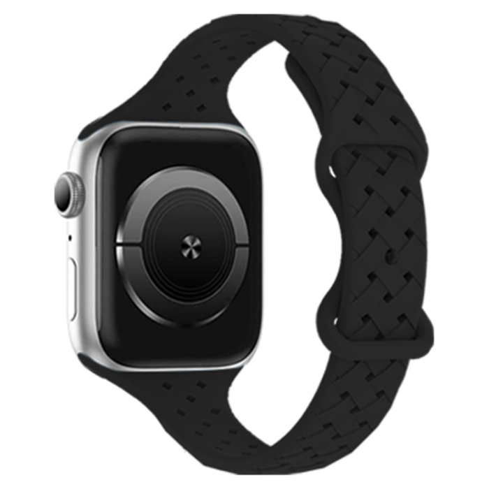 OEM - Apple Watch (45mm) Series 9 Armband Weave - Svart
