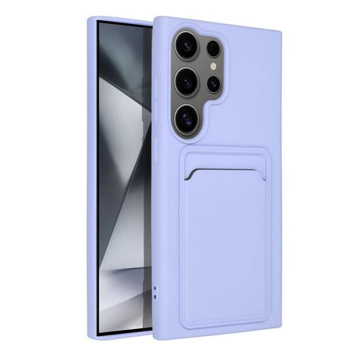 OEM - Galaxy S24 Ultra Mobilskal Korthållare - Violet