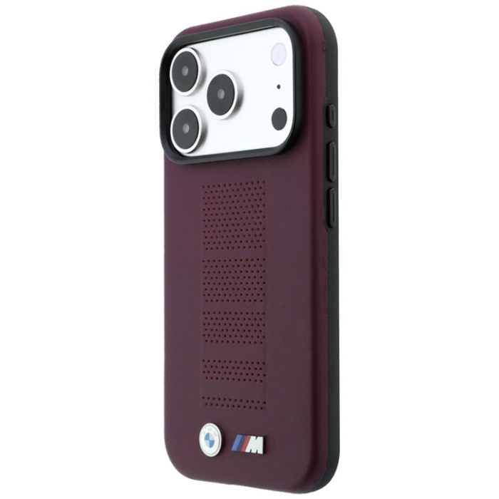 BMW - BMW Mobilskal För iPhone 18 Pro/17 Pro Magsafe M Blue Perfo - Burgundy