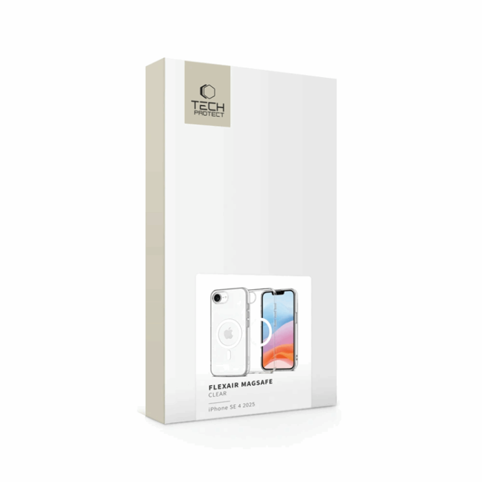 Tech-Protect - Tech-Protect iPhone 16e Mobilskal Magsafe Flexair - Clear