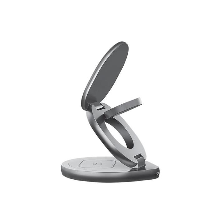 Forever - Forever 3-in-1 Trådlös Laddare 15W Magnetisk Universell - Grå