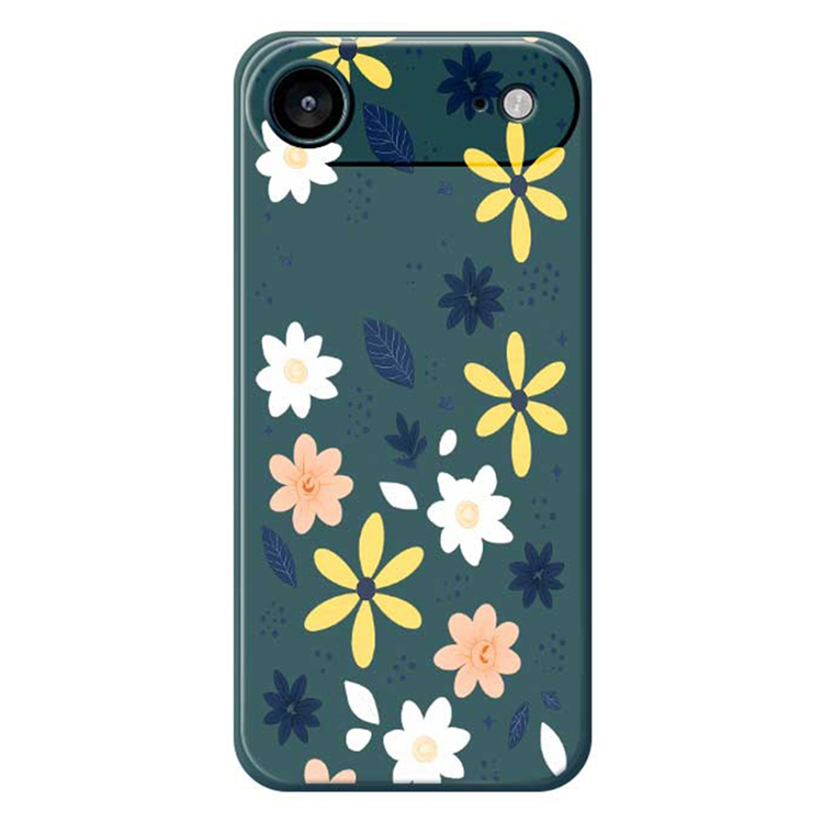 iPhone Air Mobilskal Colorful Floral Blue Leaves TPU - Grön | 2353 | AlltMobil