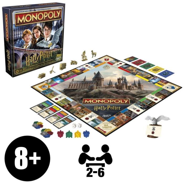 Hasbro - HASBRO Brädspel Monopoly Harry Potter (SE/FI)