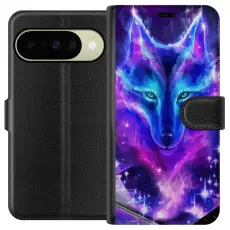 Gustaf - Pl&aring;nboksfodral till Google Pixel 10 med Neon Varg
