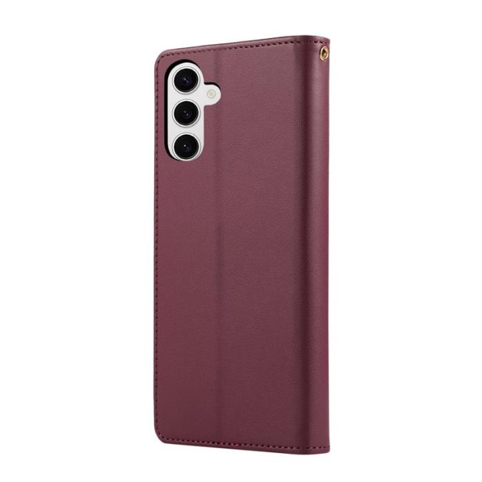 OEM - Plånboksfodral för Samsung Galaxy S26 Konstläder RFID - Röd