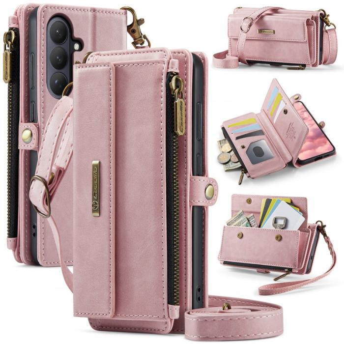 Caseme - CaseMe Plånboksfodral för Samsung Galaxy S26 Konstläder RFID - Rosa