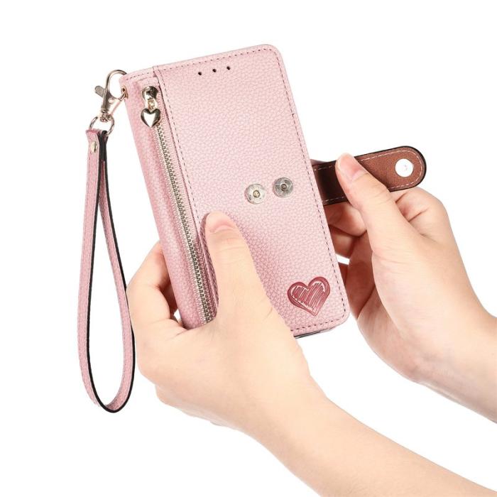OEM - Plånboksfodral för Samsung Galaxy S26 Konstläder RFID - Rosa