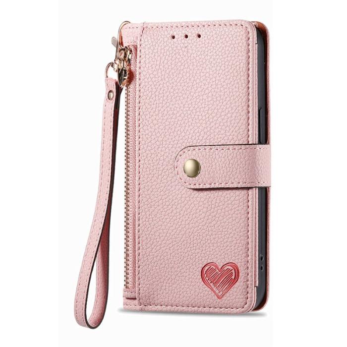OEM - Plånboksfodral för Samsung Galaxy S26 Konstläder RFID - Rosa