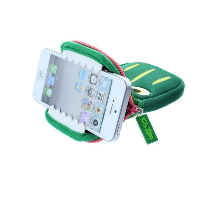 TabZoo - TABZOO Mobilväska Krokodil Grön Universal