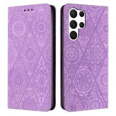 OEM - Pl&aring;nboksfodral f&ouml;r Samsung Galaxy S26 Ultra Konstl&auml;der St&auml;ll - Lila