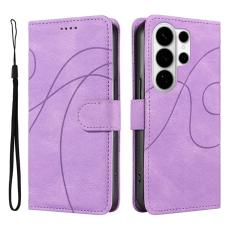 OEM - Pl&aring;nboksfodral f&ouml;r Samsung Galaxy S26 Ultra Konstl&auml;der St&auml;ll - Ljuslila