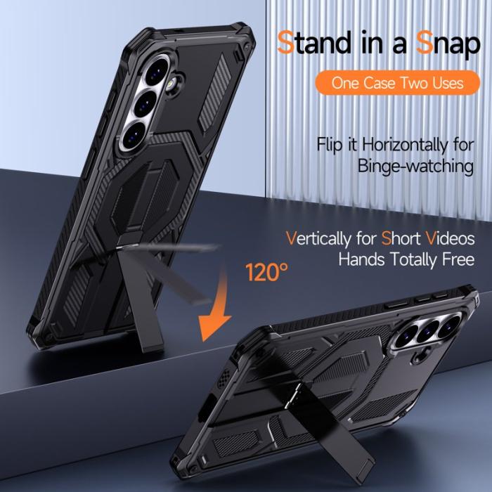 OEM - Mobilskal för Samsung Galaxy S26 Plus Magnetiskt TPU + PC Kickstand - Svart