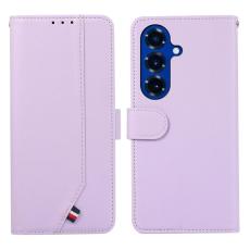 OEM - Mobilfodral f&ouml;r Samsung Galaxy S26 Plus RFID Blocking Konstl&auml;der - Lila