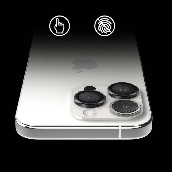 Ringke - Ringke iPhone 15 Pro Kameralinsskydd i Härdat Glas - Svart