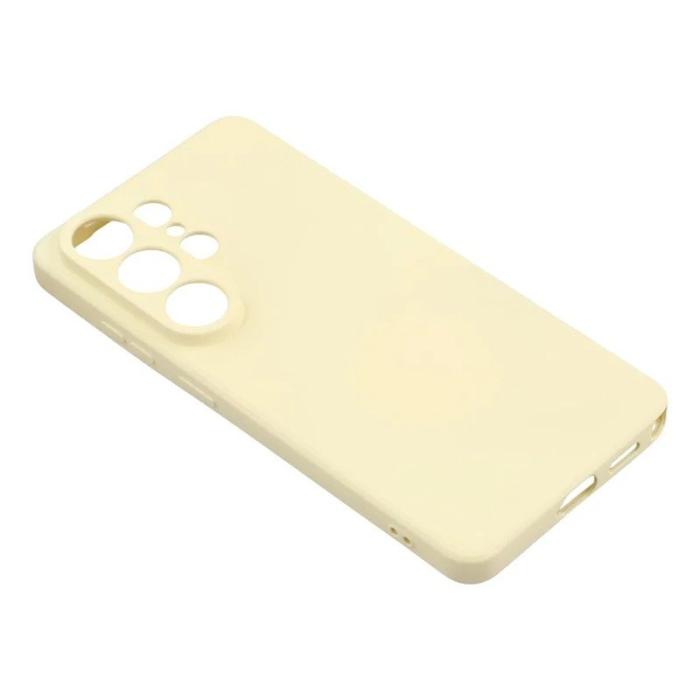 WANLONFENG - WANLONFENG Mobilskal för Samsung Galaxy S26 Ultra TPU med härdat glas - Vit
