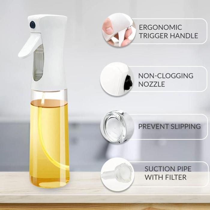 OEM - Glas Oil Spray Flaska - Vit