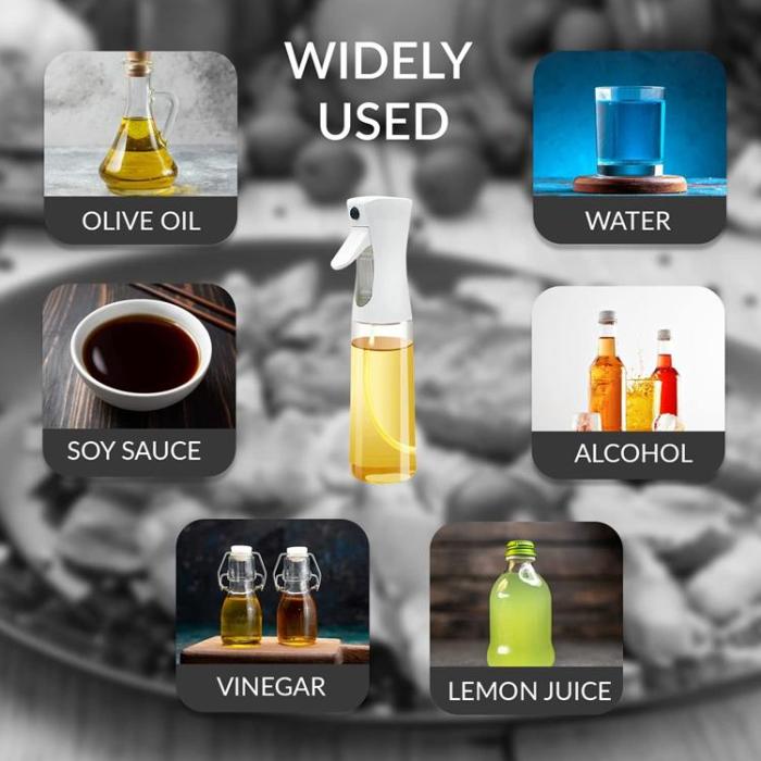 OEM - Glas Oil Spray Flaska - Vit