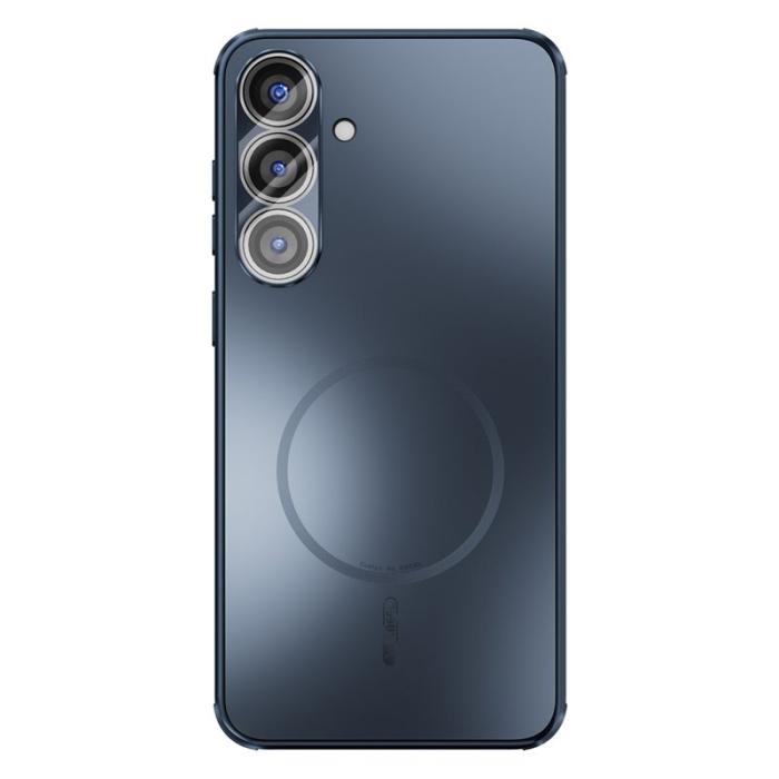 ABEEL - ABEEL Mobilskal till Samsung Galaxy S25 Magnetisk TPU PC Kyl Matte Blå
