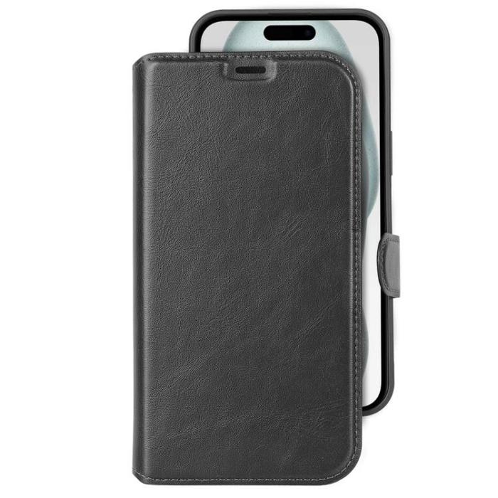 Champion - Celly iPhone 15 Plånboksfodral 2-in-1 Slim - Svart