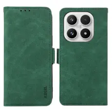 ABEEL - ABEEL Xiaomi 17 Pl&aring;nboksfodral Konstl&auml;der Folio St&auml;ll RFID Blockering Gr&ouml;n
