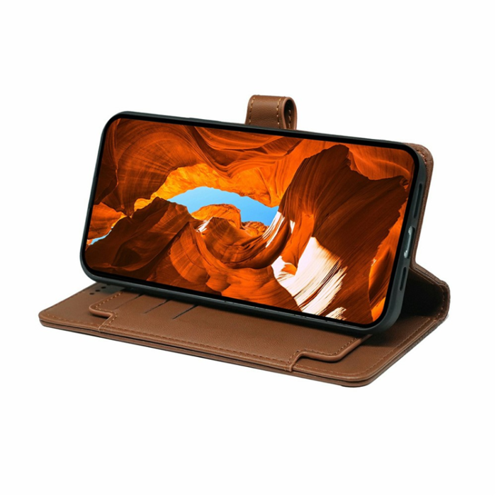 A-One Brand - OnePlus 15 5G Plånboksfodral PU Läder - Brun