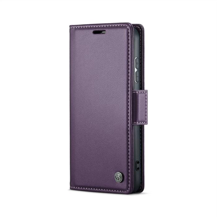 Caseme - CASEME Plånboksfodral Konstläder till Samsung Galaxy S25 - Lila