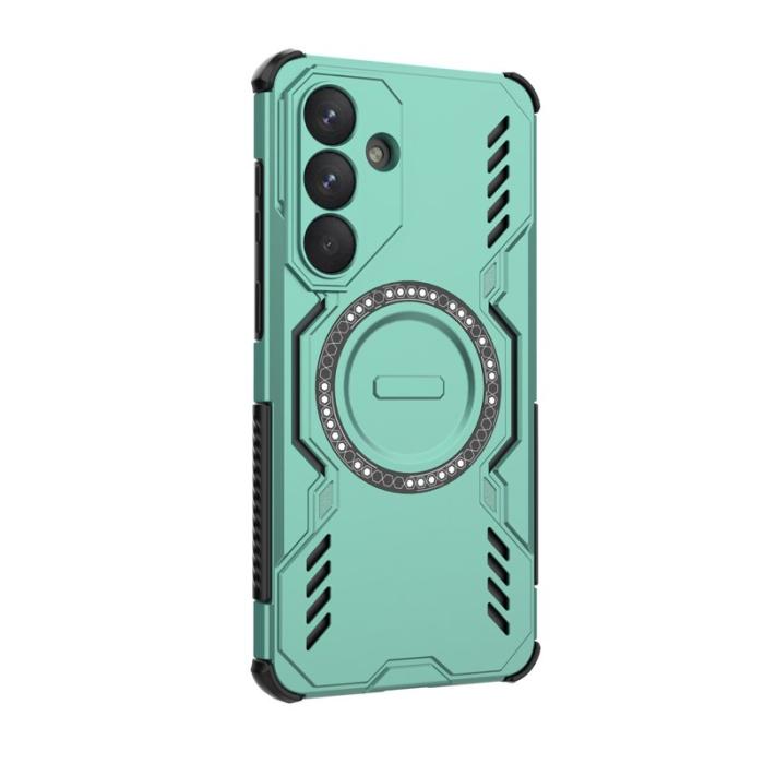 OEM - Mobilskal till Samsung Galaxy S26 Plus Magnetiskt Butterfly Armor PC + TPU Grön