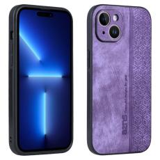 AZNS - AZNS Mobilskal till iPhone 15 Plus Anti-Scratch PU L&auml;der - Lila